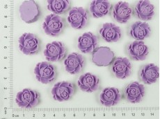 Flor de resina lila